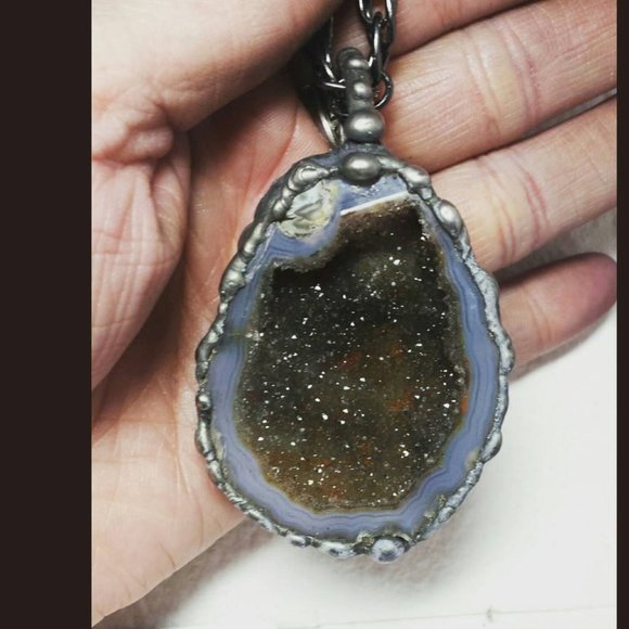 PaletreeArcana Jewelry - MILKYWAY Geode Statement necklace